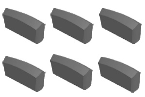 K0、K10型用于鑲制一字型硬質(zhì)合金釬頭用釬片